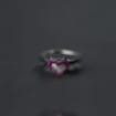 Valorant Clove Heart Signet Ring - Sterling Silver