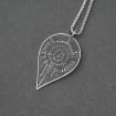 Baldur's Gate 3 Astarion Scar Tattoo Necklace - 950 Silver