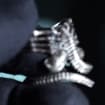 Alien Facehugger Ring - 950 Silver