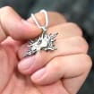 Baldur's Gate 3 Warlock Class Badge Necklace - 950 Silver