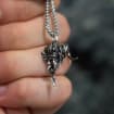 Baldur's Gate 3 Karlach's Heart Pendant Necklace - 950 Silver