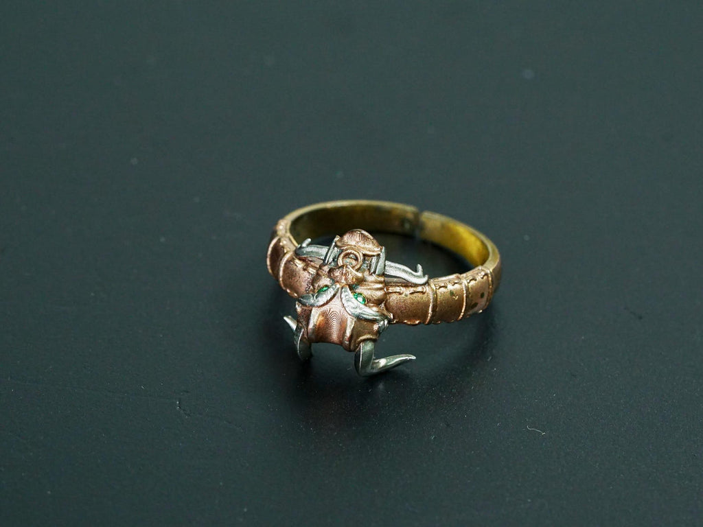 Valorant Oni Mask Samurai Ring - 950 Silver