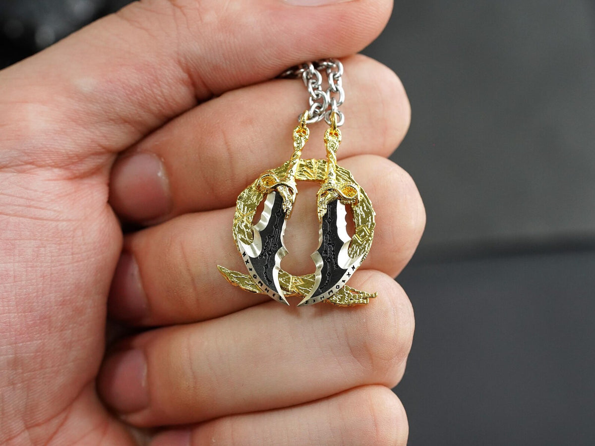 God of War Blades of Chaos Necklace - 950 Silver