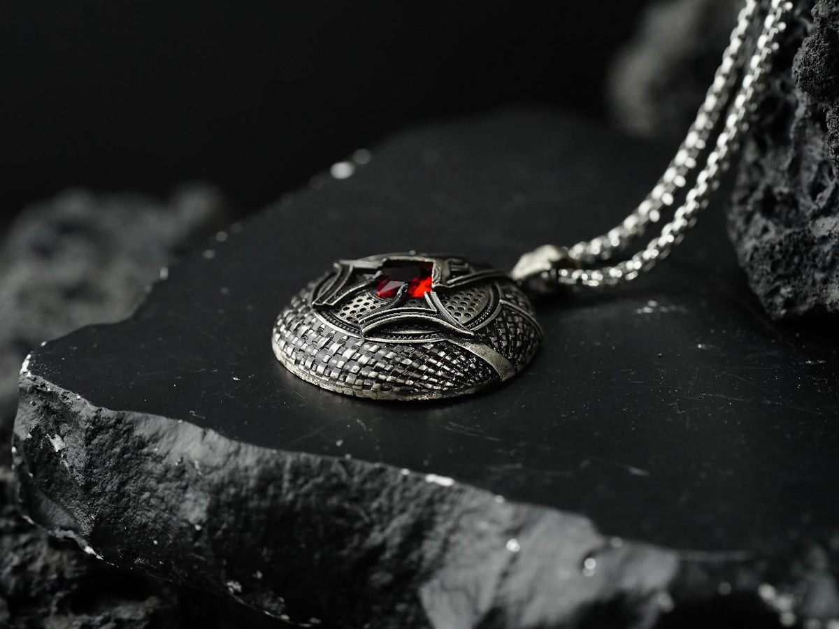 Baldur's Gate 3 Karlach's Heart Pendant Necklace - 950 Silver