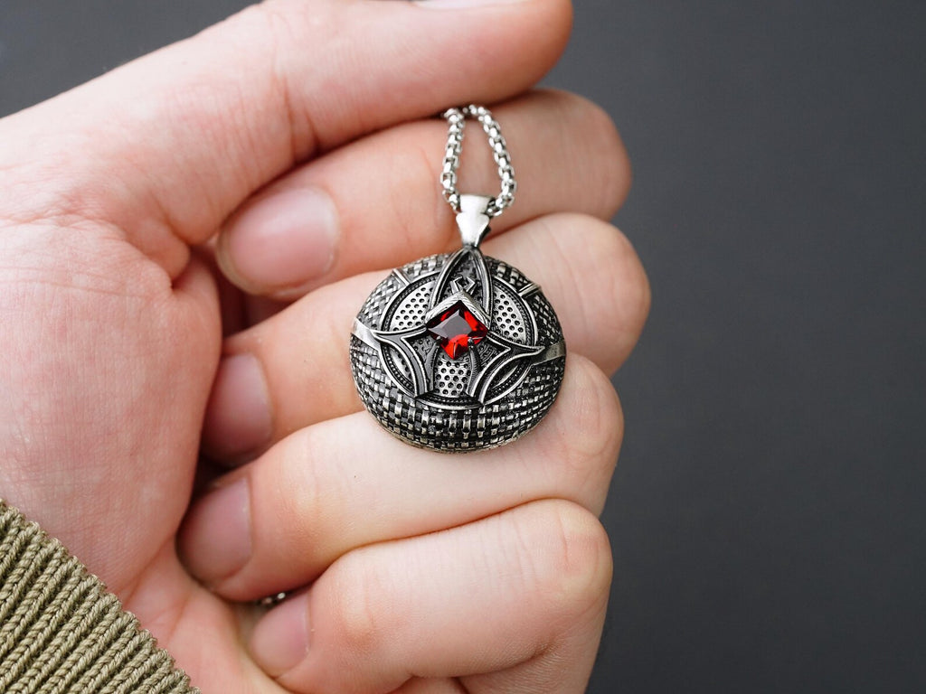 Baldur's Gate 3 Karlach's Heart Pendant Necklace - 950 Silver