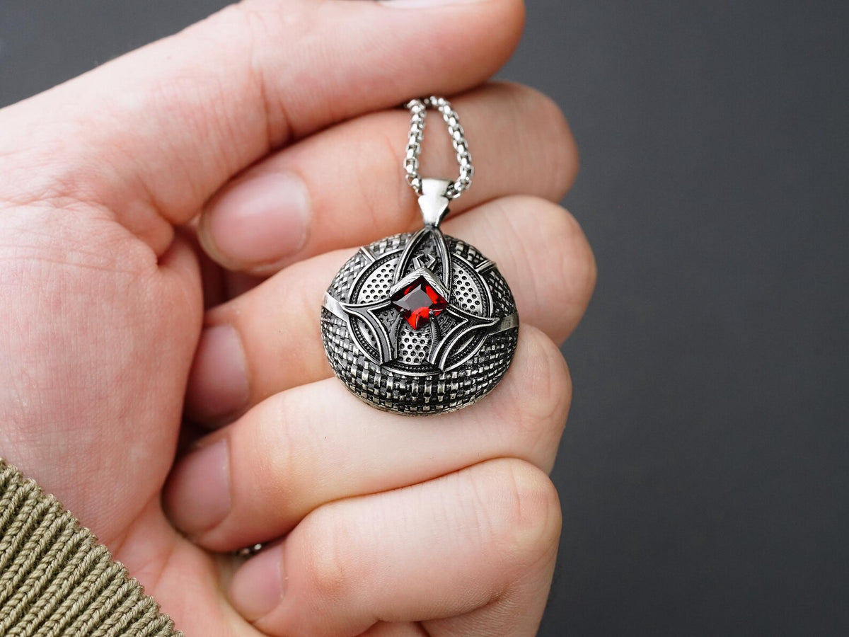 Baldur's Gate 3 Karlach's Heart Pendant Necklace - 950 Silver
