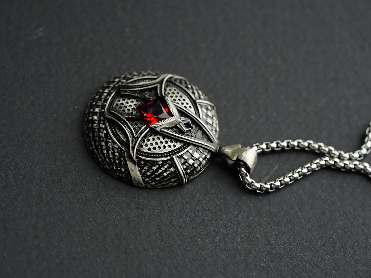Baldur's Gate 3 Karlach's Heart Pendant Necklace - 950 Silver