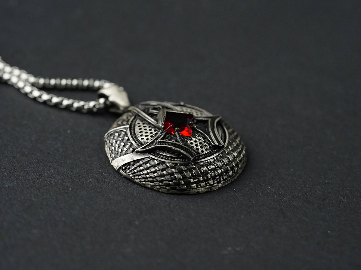Baldur's Gate 3 Karlach's Heart Pendant Necklace - 950 Silver