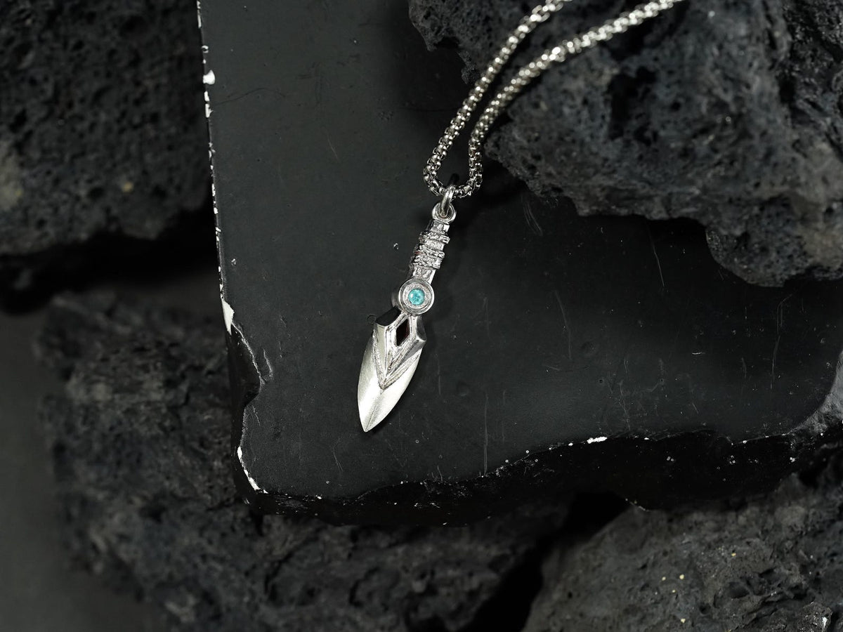 Valorant Jett Kunai Knife Necklace - 950 Silver