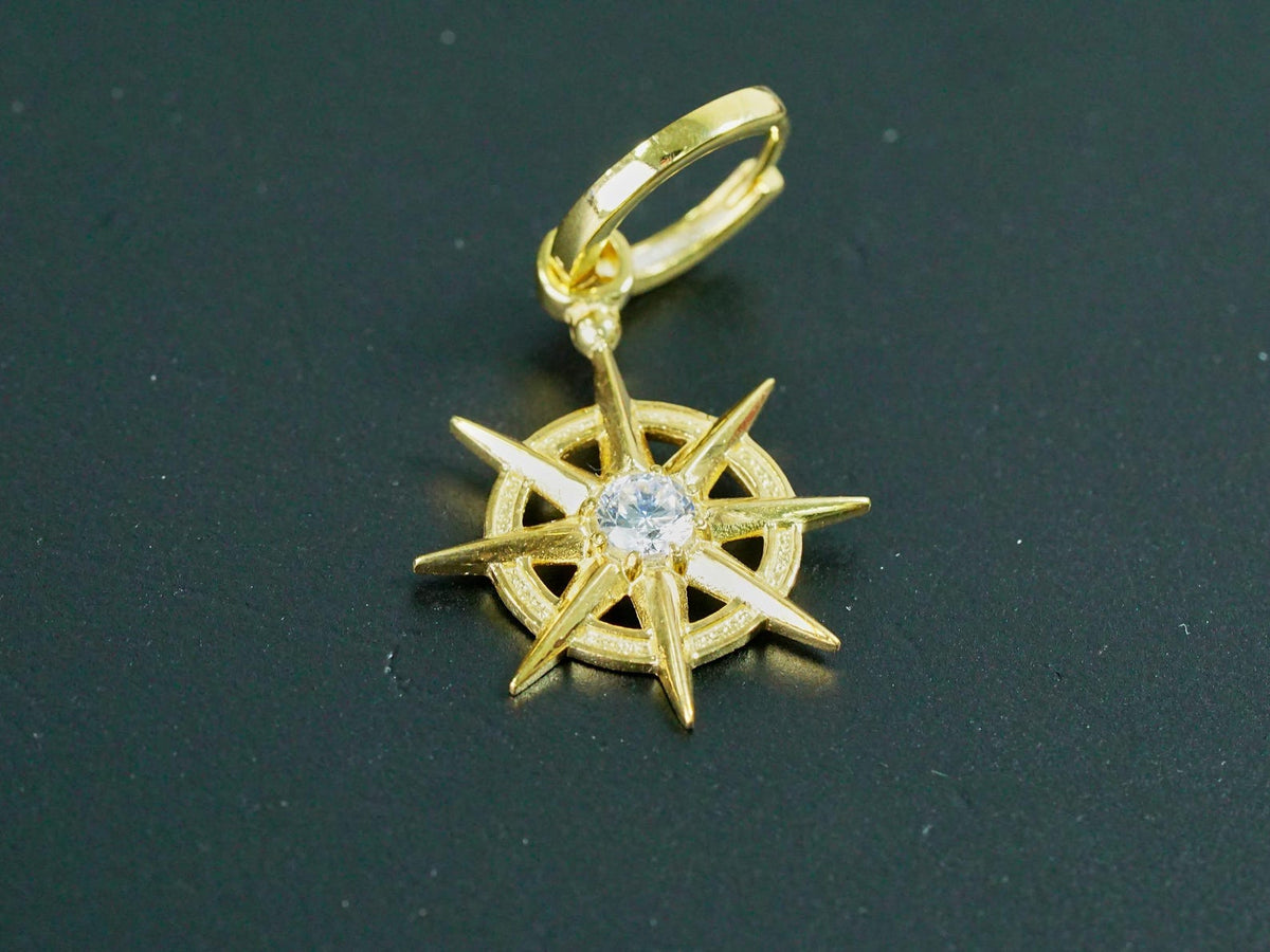 Baldur's Gate 3 Gale's Hoop Earring - 950 Silver & Gold Plated