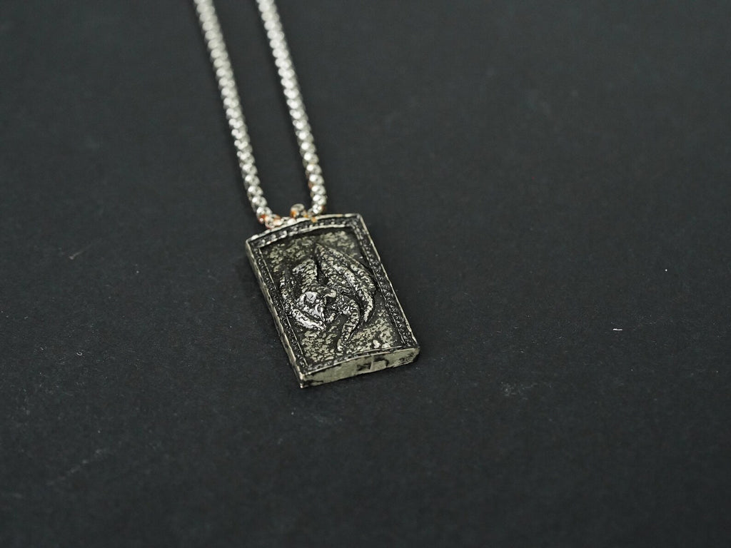 Elden Ring Dragoncrest Greatshield Talisman Necklace - 950 Silver