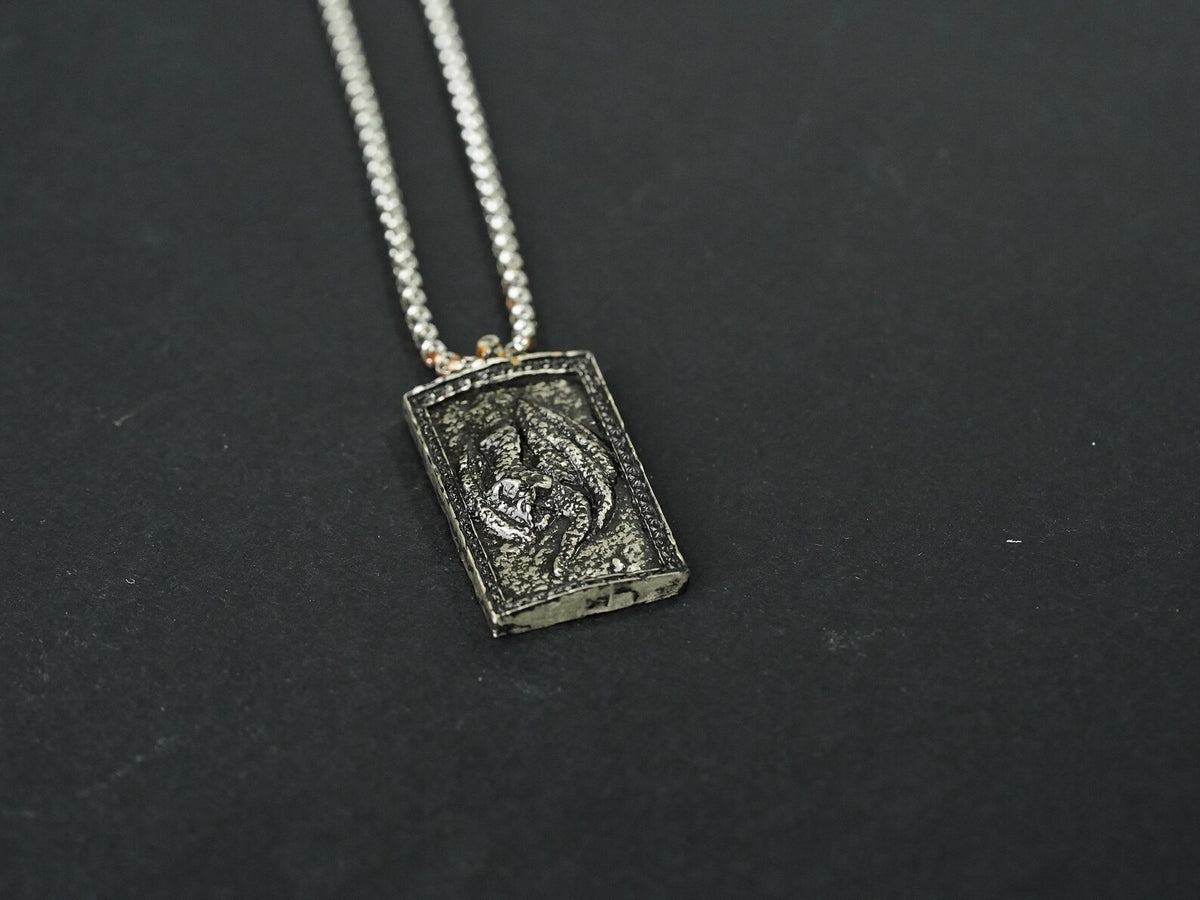 Elden Ring Dragoncrest Greatshield Talisman Necklace - 950 Silver