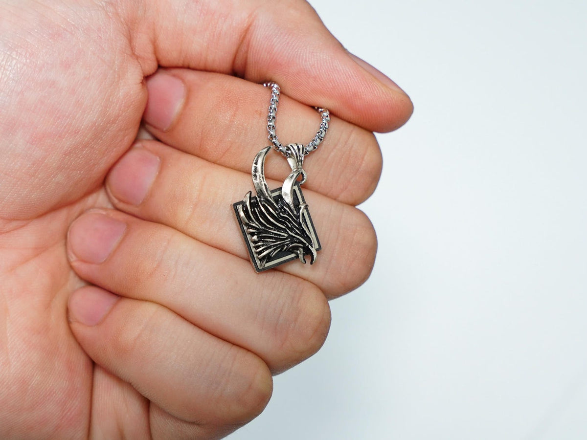 Final Fantasy XVI Eikon Phoenix Dominant Necklace - 950 Silver