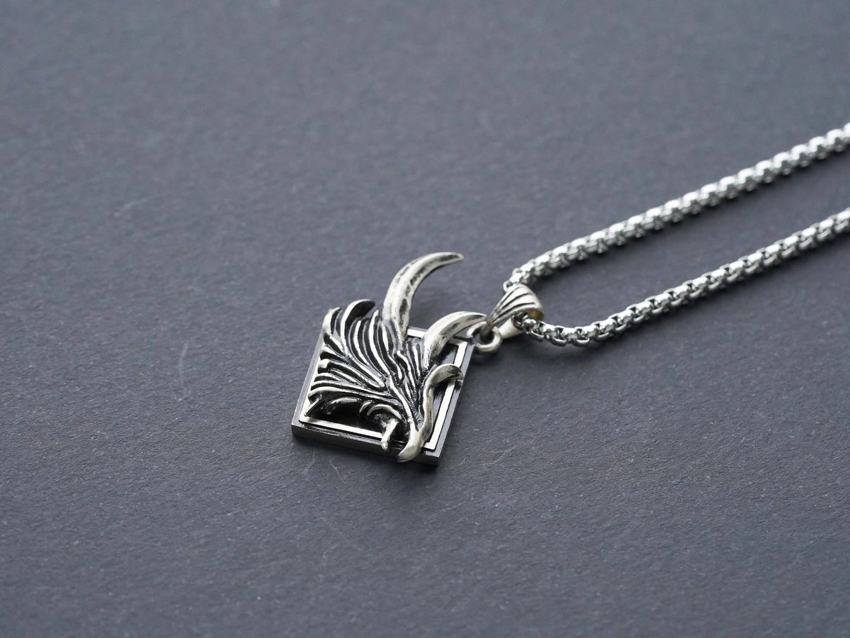 Final Fantasy XVI Eikon Phoenix Dominant Necklace - 950 Silver