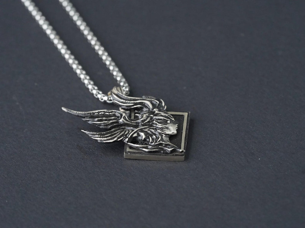 Final Fantasy XVI Eikon Garuda Dominant Necklace - 950 Silver