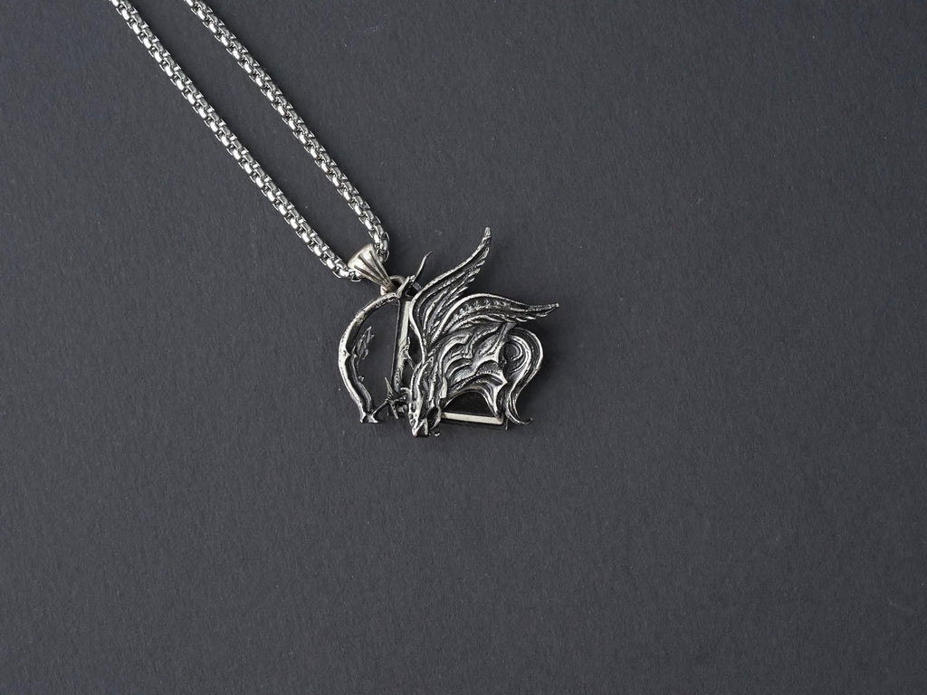 Final Fantasy XVI Eikons Emblem Necklace - 950 Silver