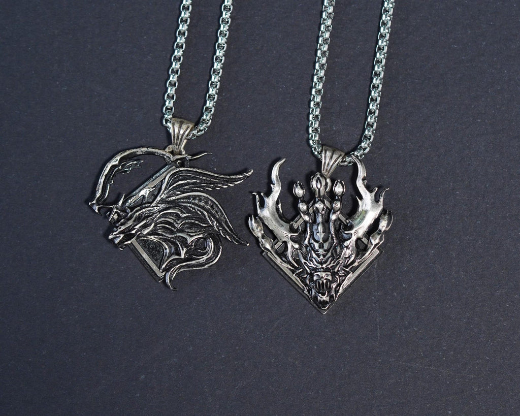 Final Fantasy XVI Eikons Emblem Necklace - 950 Silver