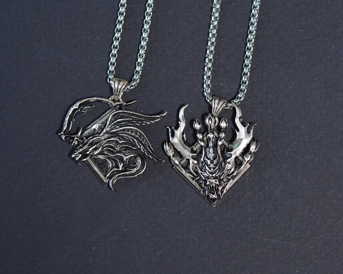 Final Fantasy XVI Eikons Emblem Necklace - 950 Silver