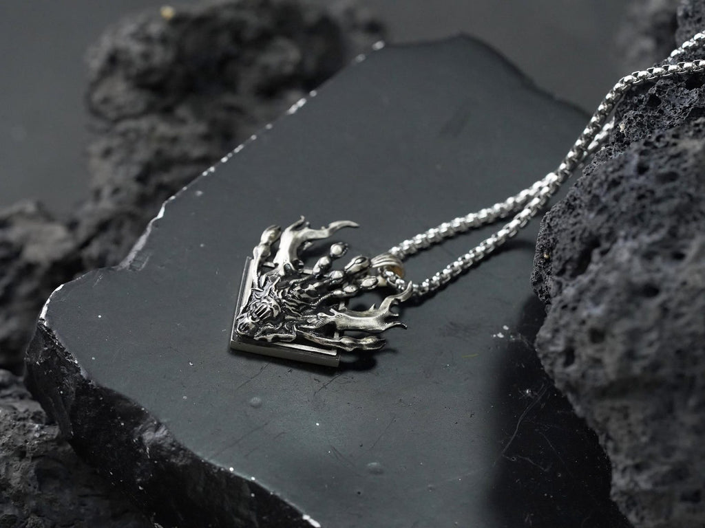 Final Fantasy XVI Eikons Emblem Necklace - 950 Silver