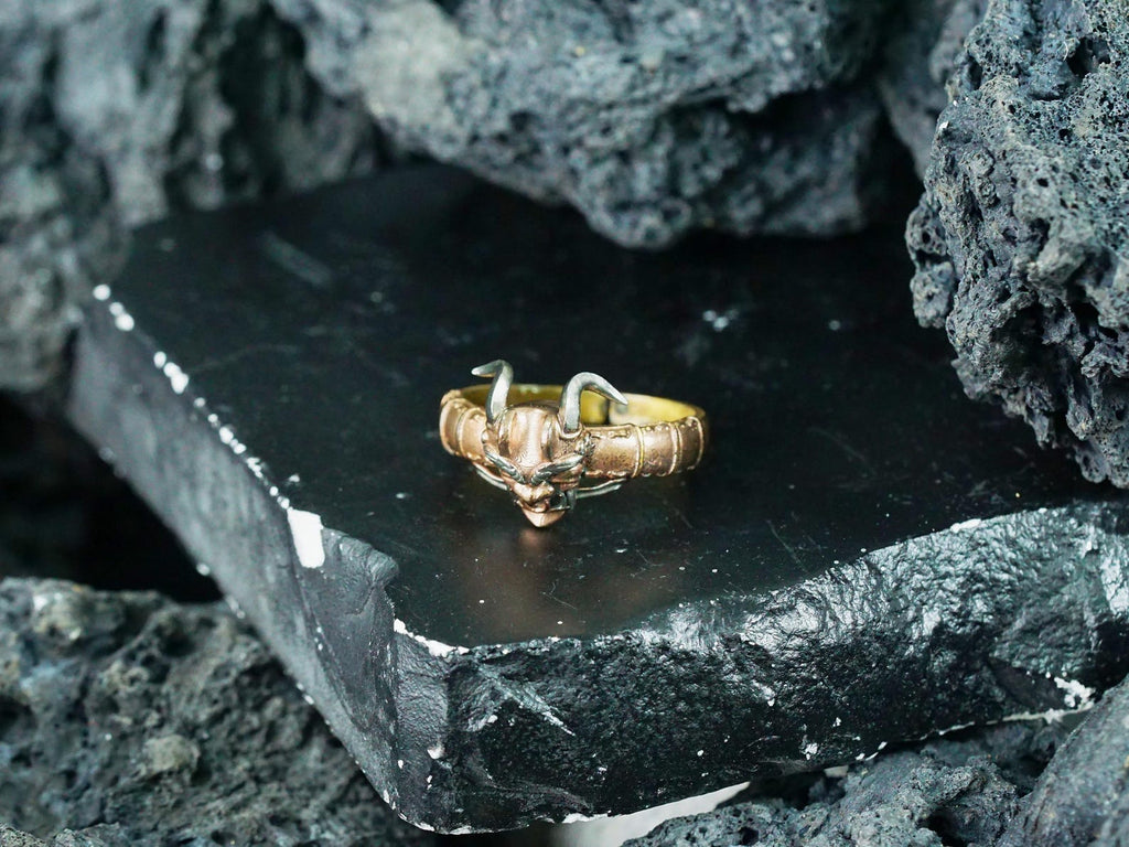Valorant Oni Mask Samurai Ring - 950 Silver