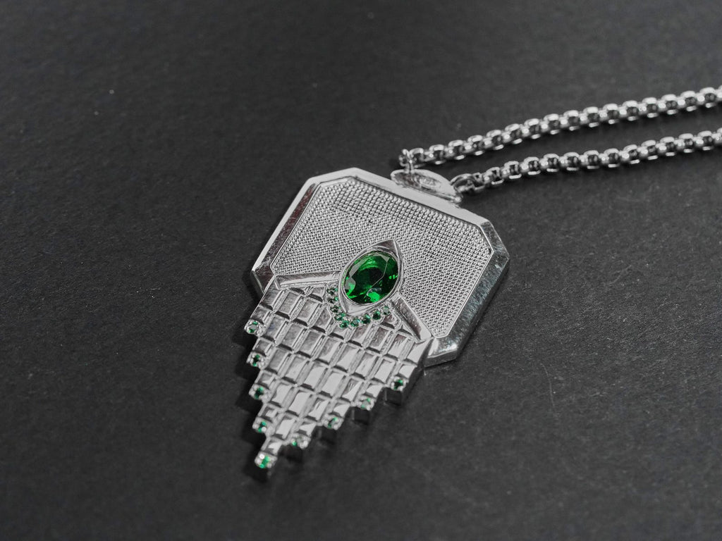 Baldur's Gate 3 Amulet of Silvanus Necklace - 950 Silver