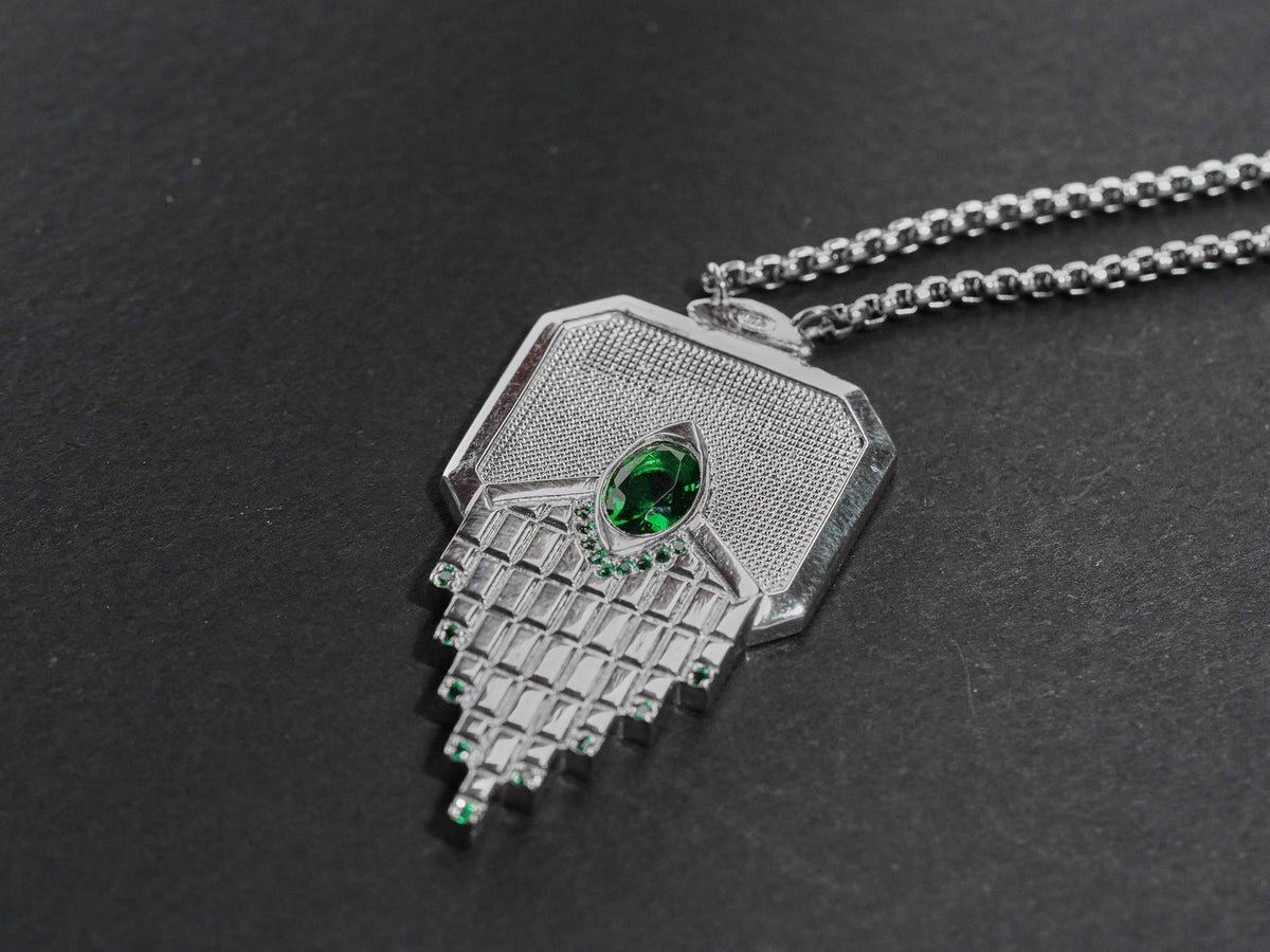 Baldur's Gate 3 Amulet of Silvanus Necklace - 950 Silver