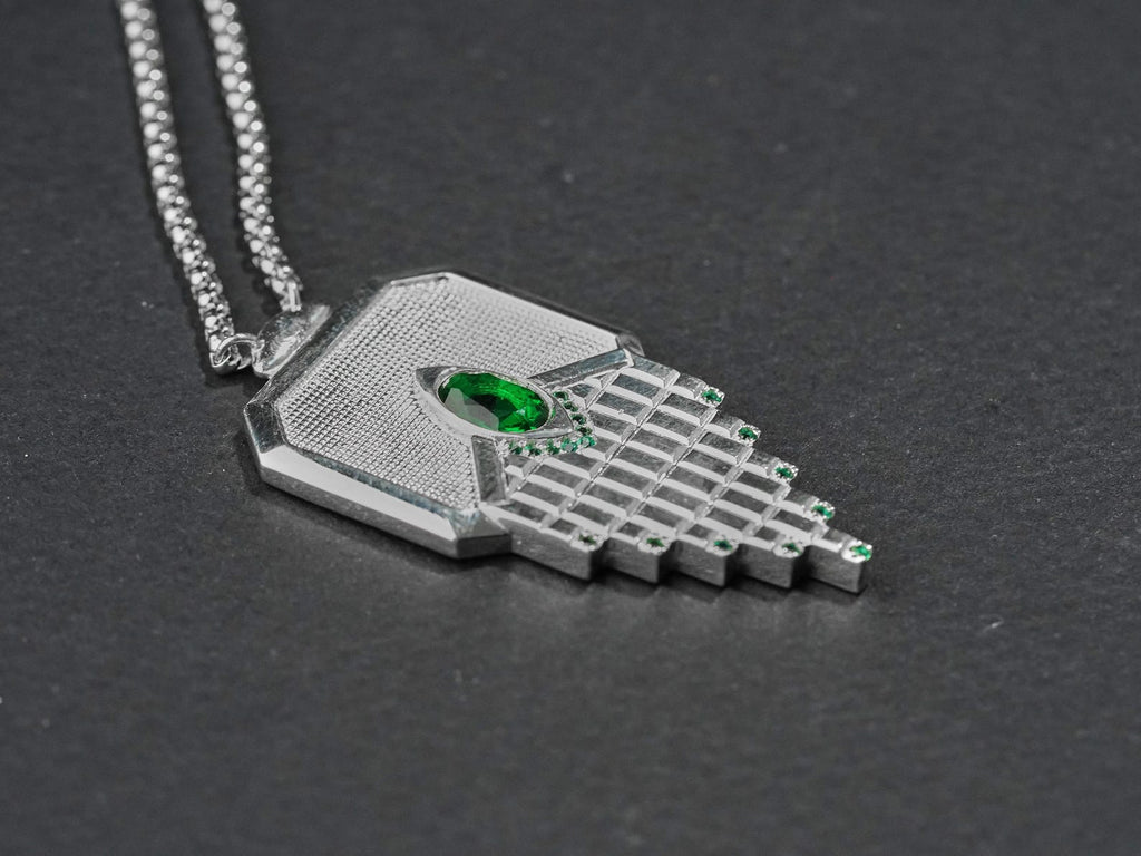 Baldur's Gate 3 Amulet of Silvanus Necklace - 950 Silver