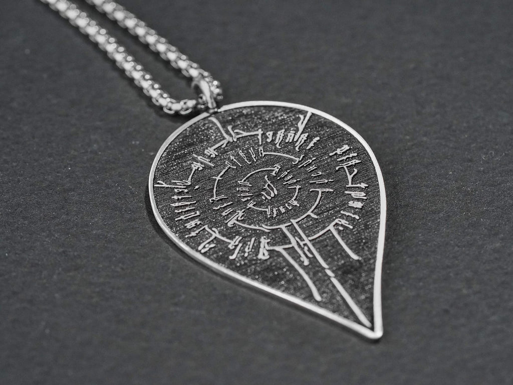 Baldur's Gate 3 Astarion Scar Tattoo Necklace - 950 Silver