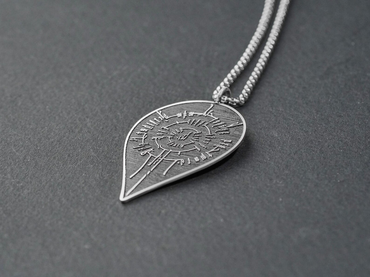 Baldur's Gate 3 Astarion Scar Tattoo Necklace - 950 Silver