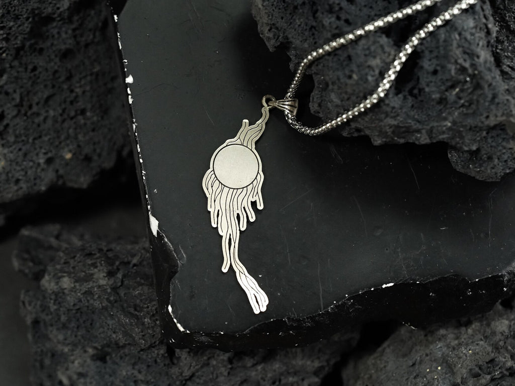Baldur's Gate 3 Gale's Tattoo Pendant Necklace - 950 Silver