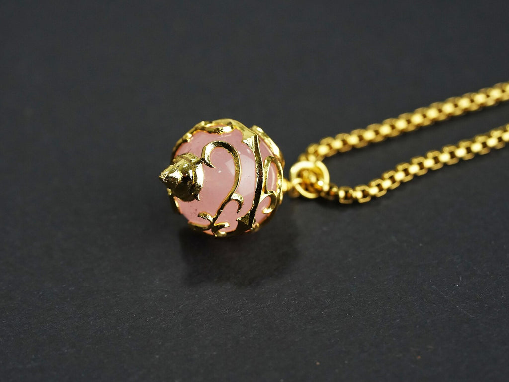 Palworld Legendary Pal Sphere Necklace - Pink (14K Gold Plated)