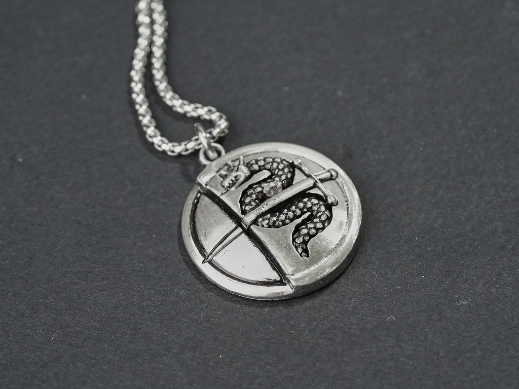 Metaphor: ReFantazio Heismay Badge Necklace - 950 Silver