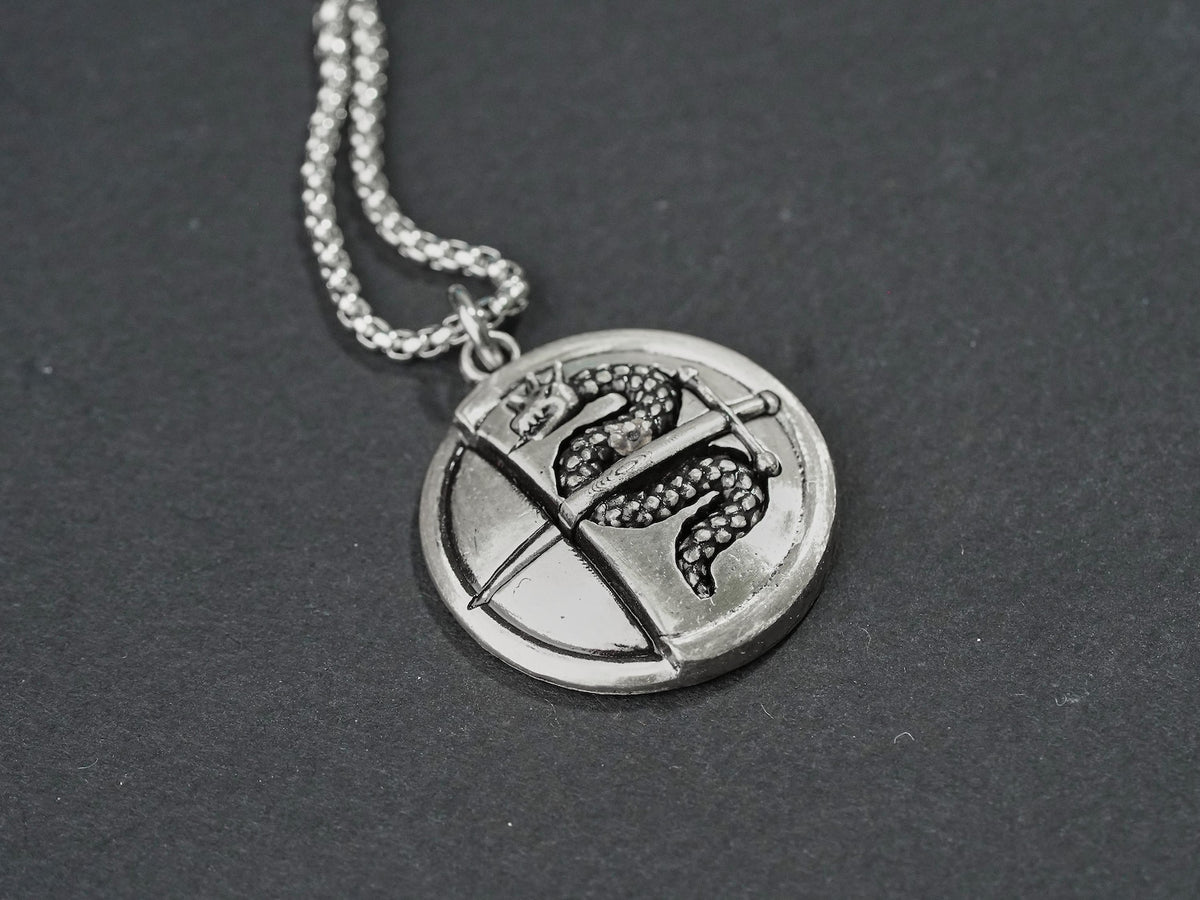 Metaphor: ReFantazio Heismay Badge Necklace - 950 Silver