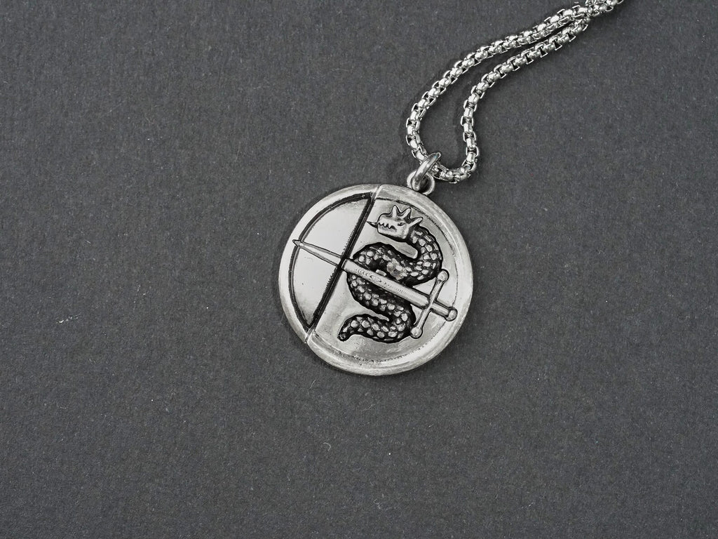 Metaphor: ReFantazio Heismay Badge Necklace - 950 Silver