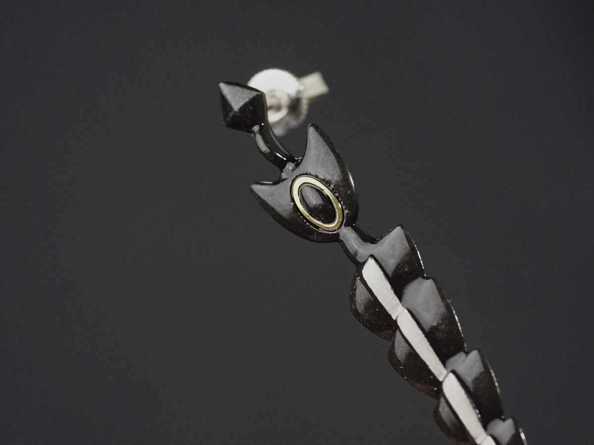 Hades Stygian Blade Sword Earrings - 950 Silver