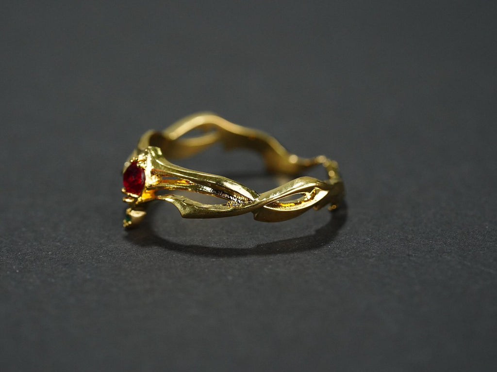 Final Fantasy VII Rebirth Circlet Ring - 14K Gold Plated