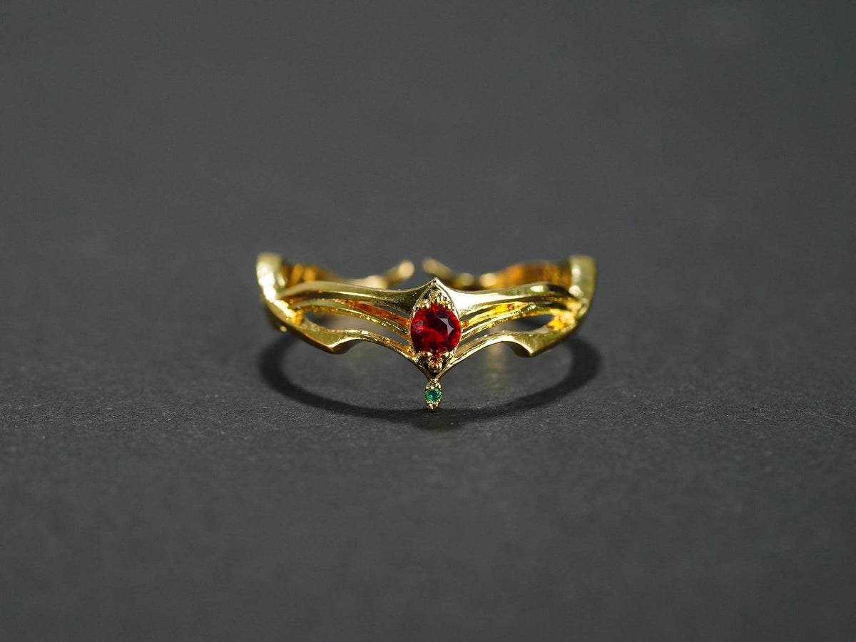 Final Fantasy VII Rebirth Circlet Ring - 14K Gold Plated