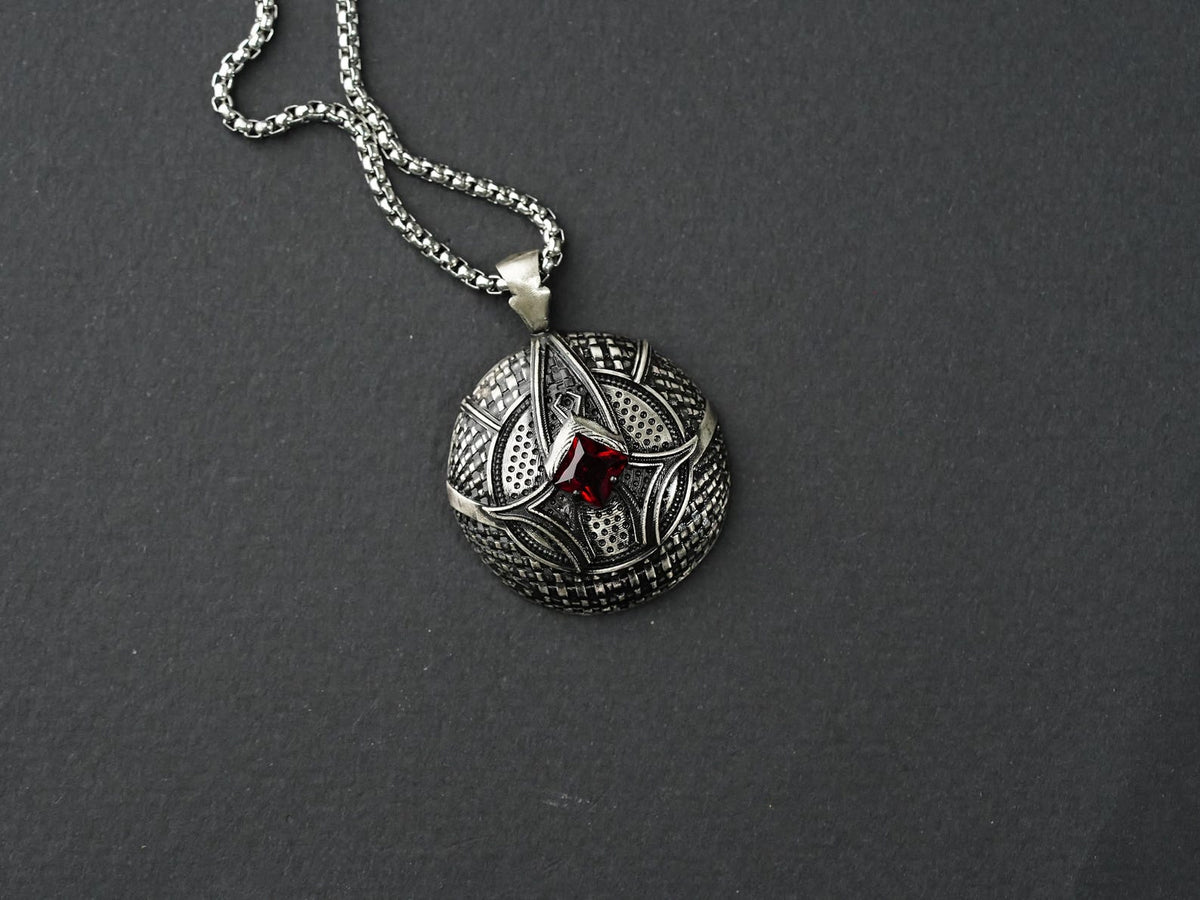 Baldur's Gate 3 Karlach's Heart Pendant Necklace - 950 Silver