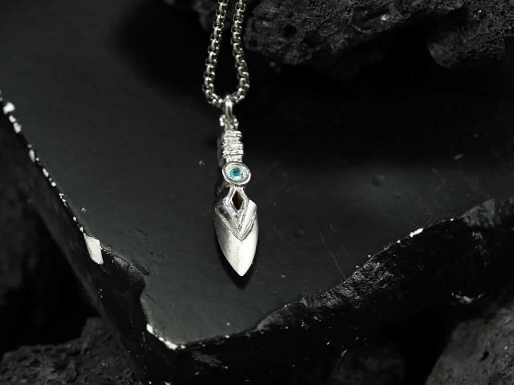 Valorant Jett Kunai Knife Necklace - 950 Silver