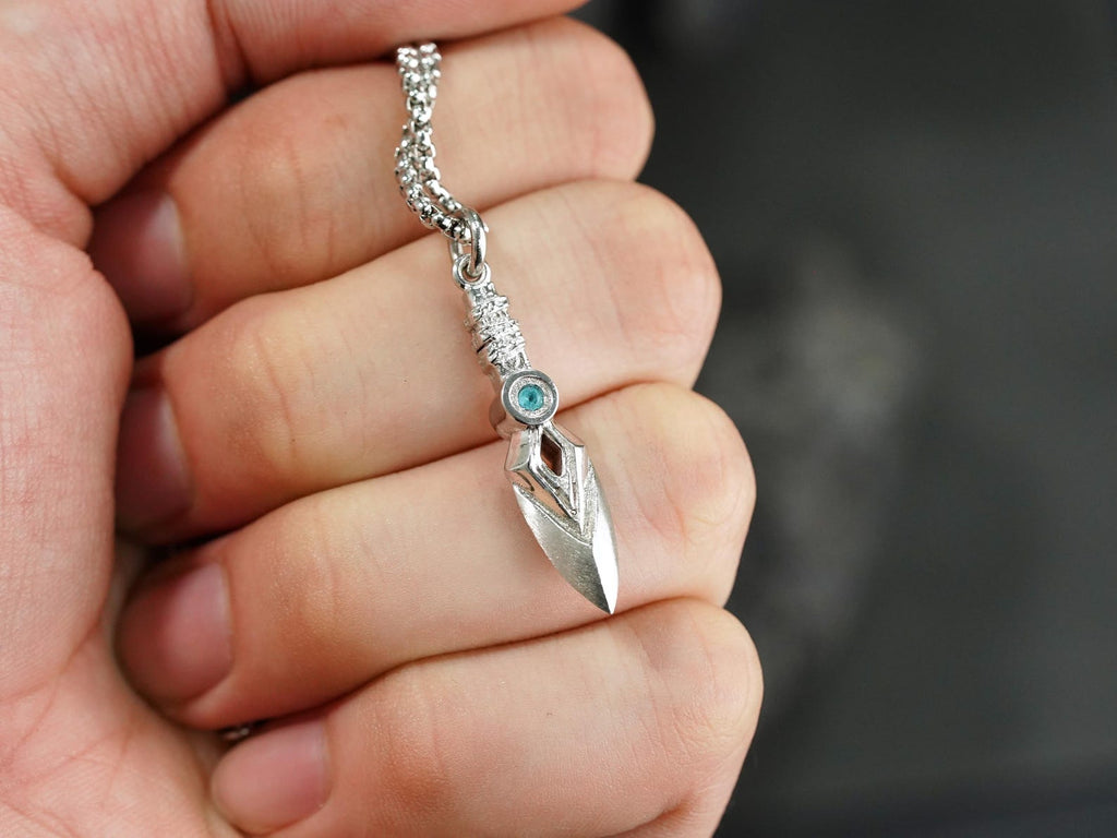 Valorant Jett Kunai Knife Necklace - 950 Silver