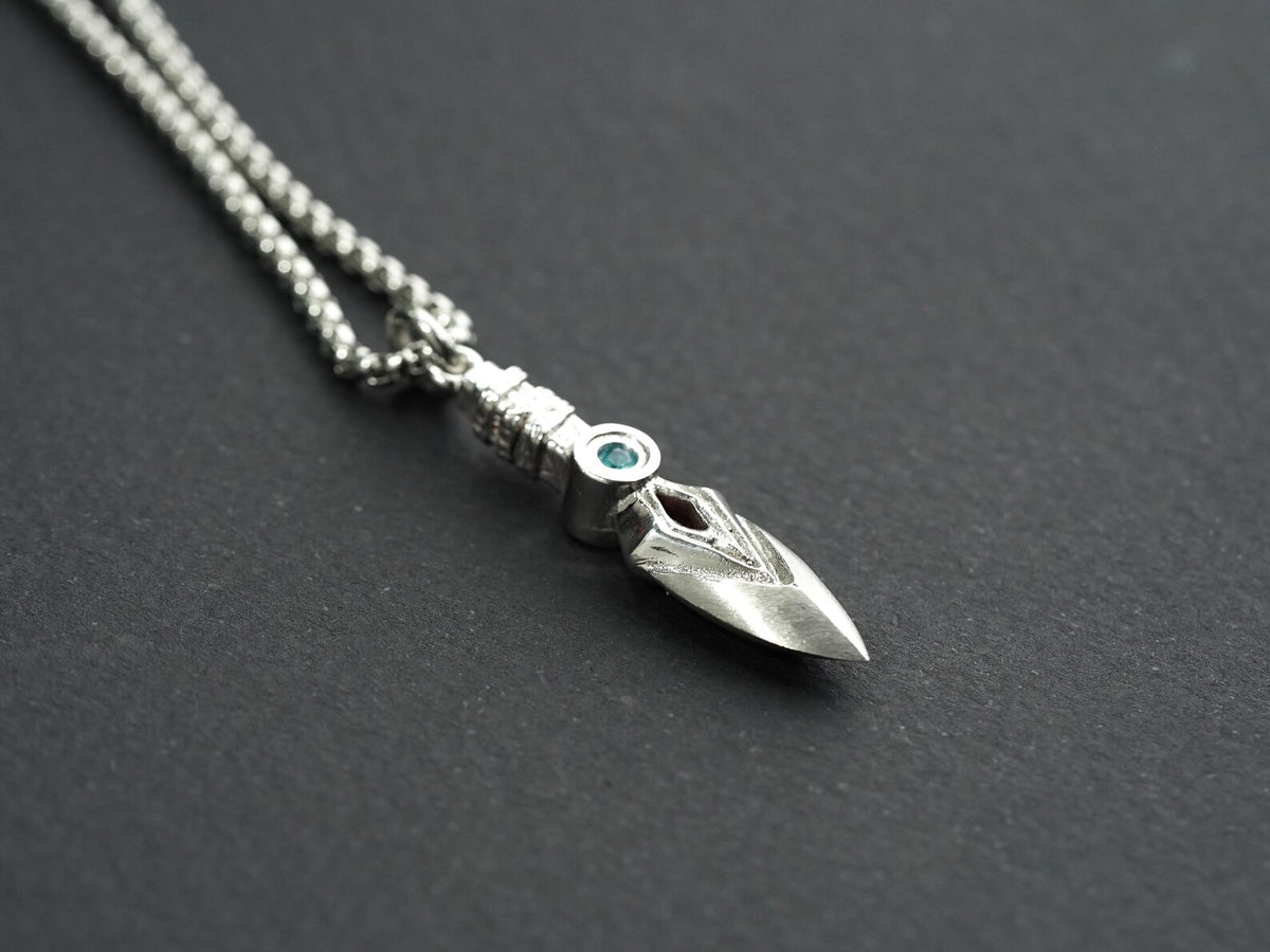 Valorant Jett Kunai Knife Necklace - 950 Silver
