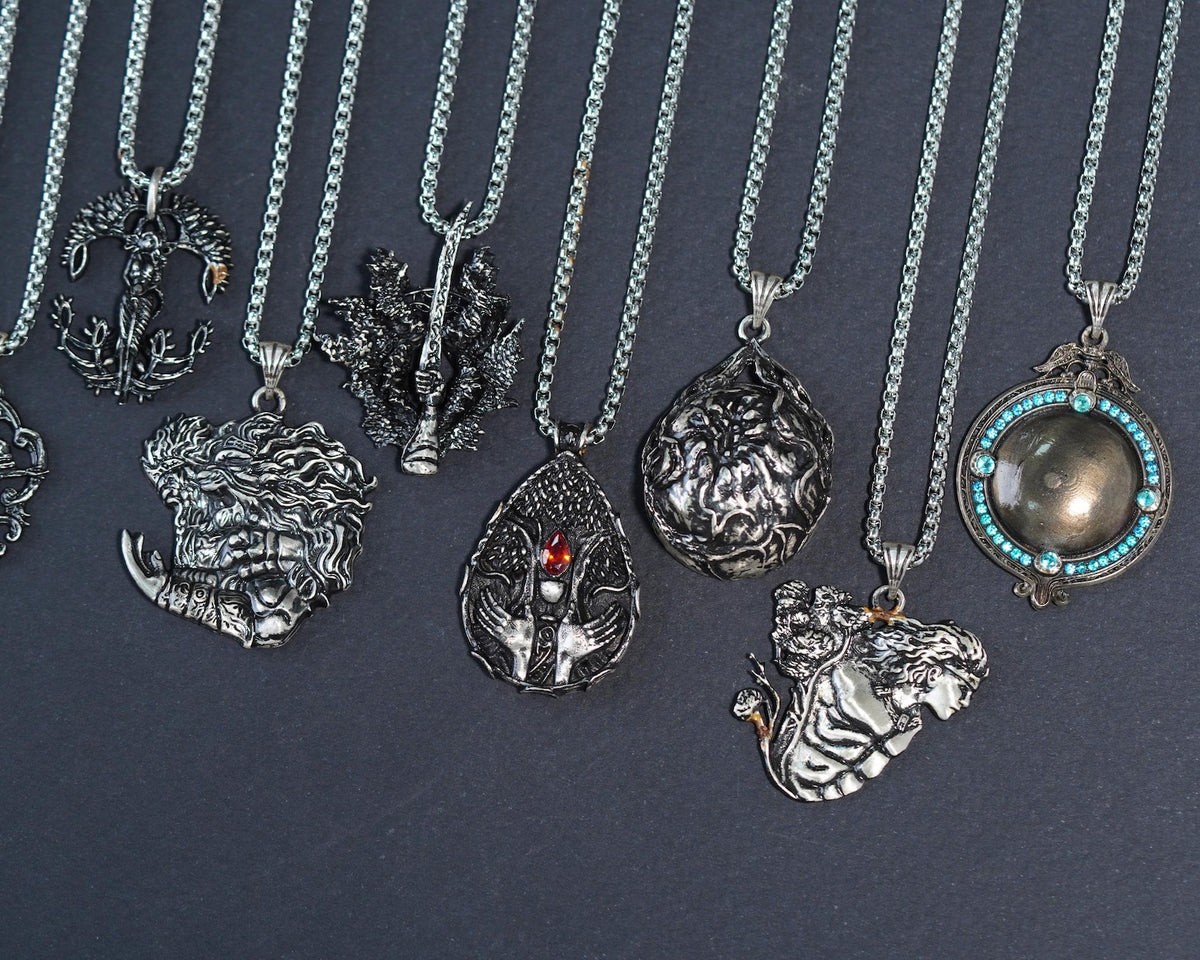 Elden Ring Erdtree's Favor Talisman Necklace - 950 Silver