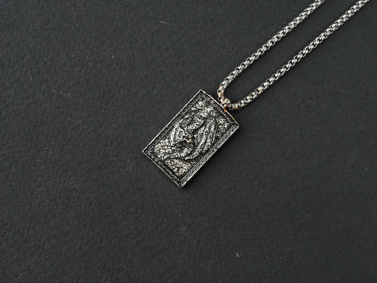 Elden Ring Dragoncrest Greatshield Talisman Necklace - 950 Silver
