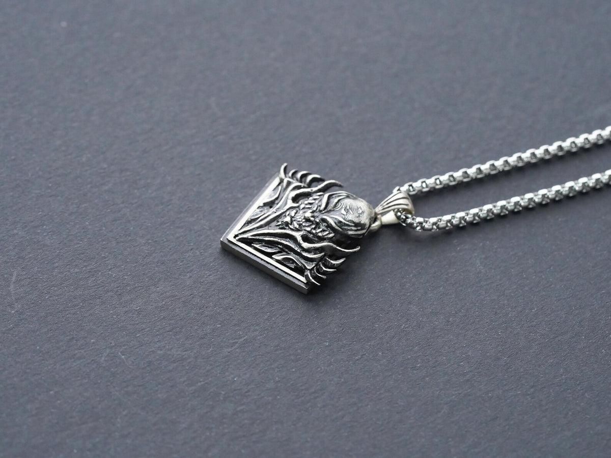 Final Fantasy XVI Eikon Titan Dominant Necklace - 950 Silver