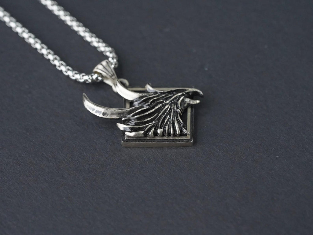 Final Fantasy XVI Eikon Phoenix Dominant Necklace - 950 Silver