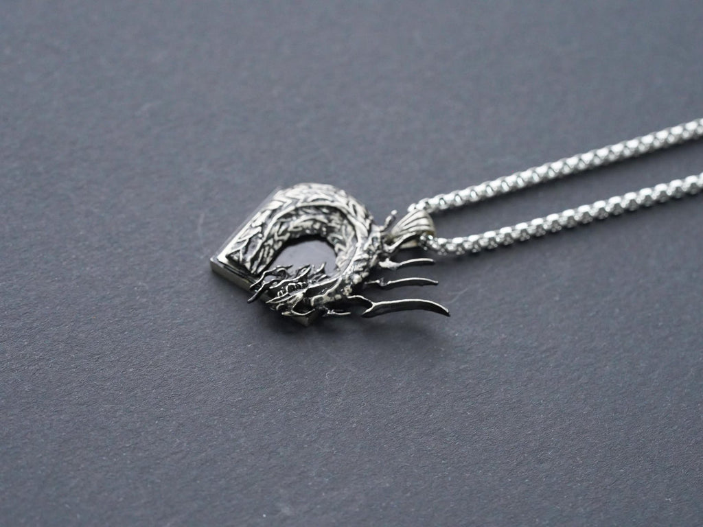 Final Fantasy XVI Eikon Bahamut Dominant Necklace - 950 Silver