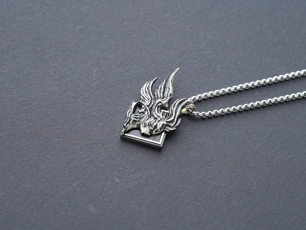 Final Fantasy XVI Eikon Garuda Dominant Necklace - 950 Silver