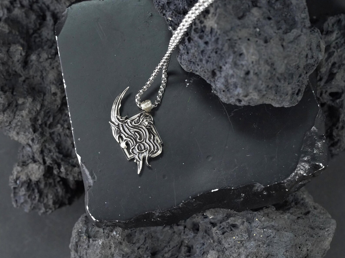 Final Fantasy XVI Eikon Ramuh Dominant Necklace - 950 Silver