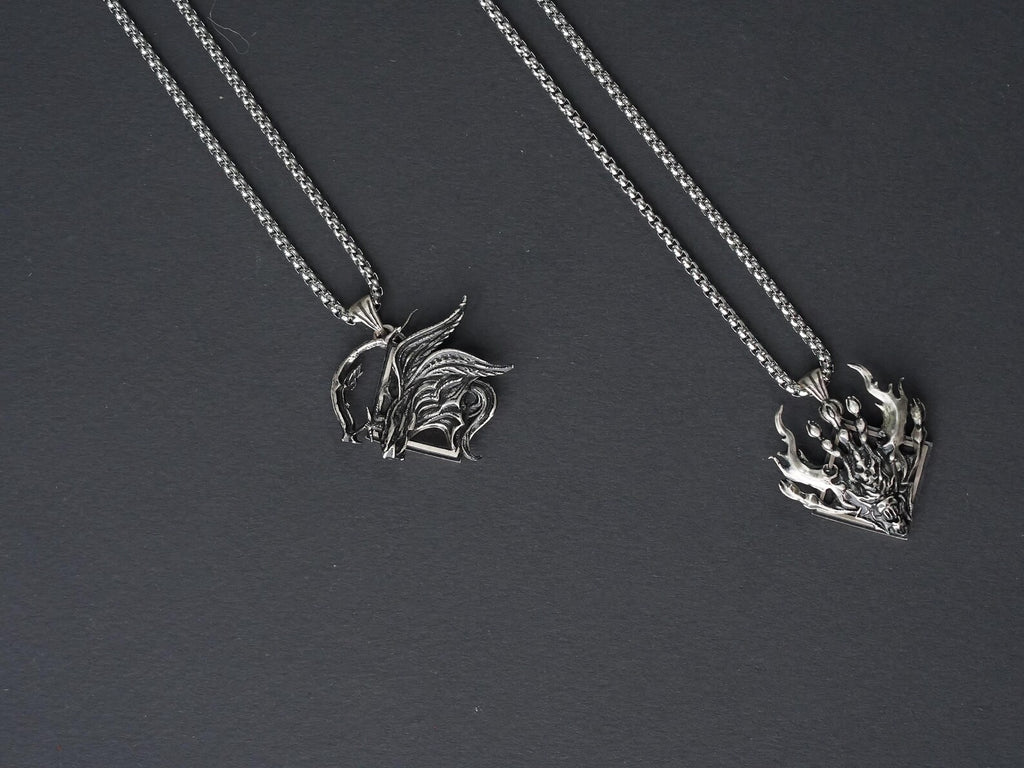 Final Fantasy XVI Eikons Emblem Necklace - 950 Silver