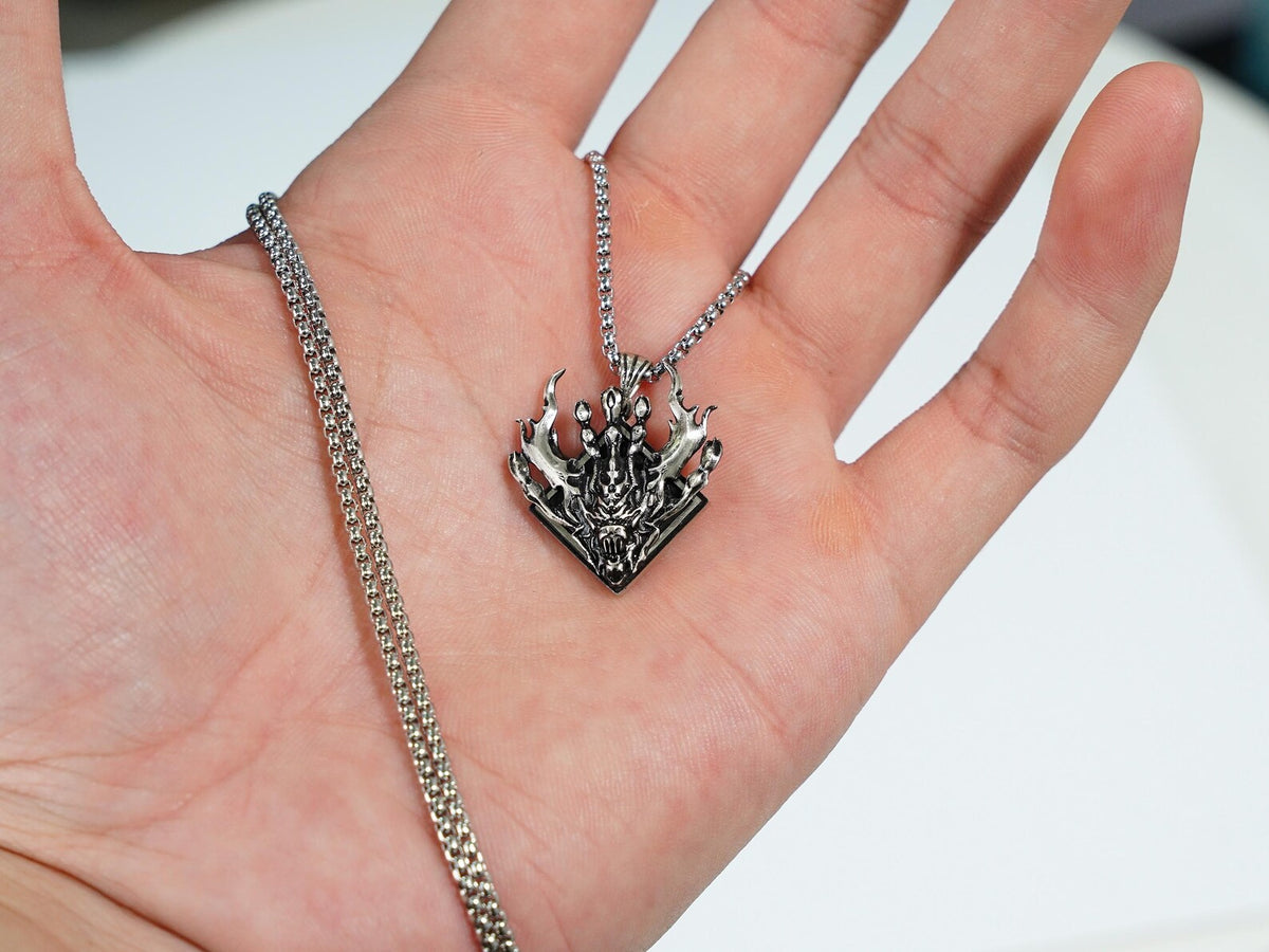 Final Fantasy XVI Eikons Emblem Necklace - 950 Silver